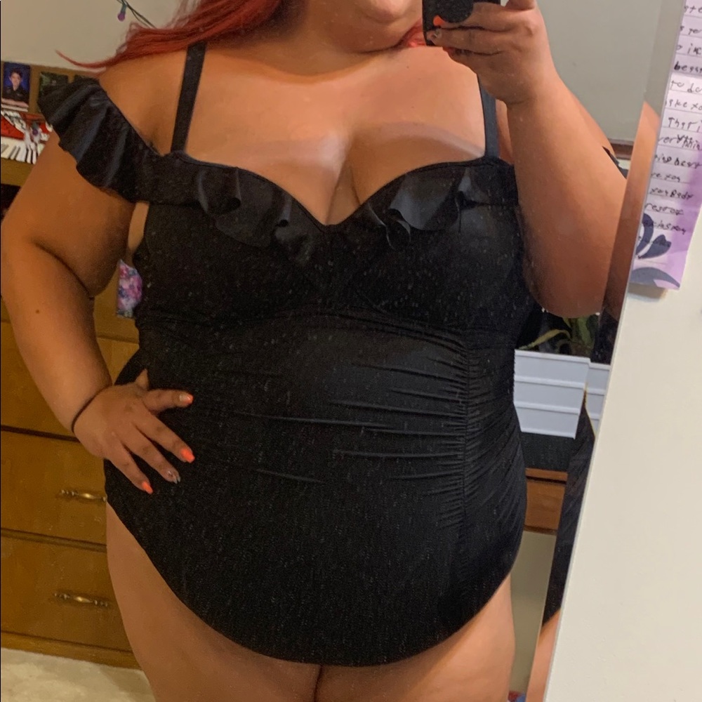 Torrid Ruffle Top One Piece Swimsuit